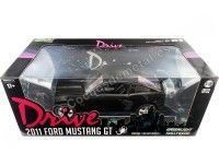 Cochesdemetal.es 2011 Ford Mustang GT 5.0 "Película Drive" Negro 1:18 Greenlight 13609