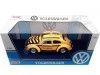 Cochesdemetal.es 1966 Volkswagen VW Beetle "Servicio Sígueme de Aeropuerto" Amarillo/Negro 1:24 Motor Max 79590