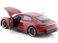 Cochesdemetal.es 2021 Porsche Taycan Turbo S Granate 1:24 Welly 24107