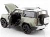 Cochesdemetal.es 2020 Land Rover Defender Verde/Blanco 1:26 Welly 24110