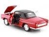 Cochesdemetal.es 1959 Renault Caravelle Convertible Soft Top Rojo 1:24 Welly 24068