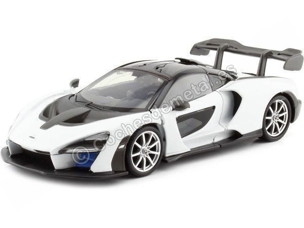 Cochesdemetal.es 2020 McLaren Senna Blanco/Negro 1:24 Motor Max 79355