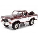 Cochesdemetal.es 1978 Ford Bronco OpenTop + Rueda de Repuesto Burdeos/Blanco 1:24 Motor Max 79372