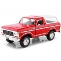 Cochesdemetal.es 1978 Ford Bronco HardTop Rojo/Blanco 1:24 Motor Max 79373