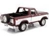 Cochesdemetal.es 1978 Ford Bronco OpenTop + Rueda de Repuesto Burdeos/Blanco 1:24 Motor Max 79372