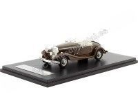 Cochesdemetal.es 1937 Mercedes-Benz 290 Roadster (W18) Marrón Oscuro 1:43 NEO Scale Models 45013
