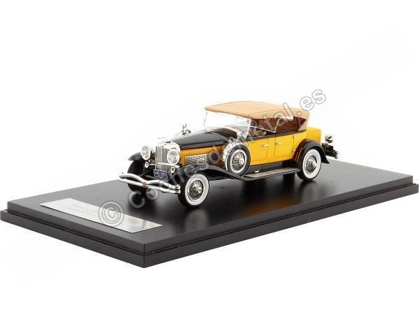Cochesdemetal.es 1932 Duesenberg Model SJ Tourster Derham Amarillo/Negro 1:43 NEO Scale Models 45943