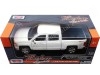 Cochesdemetal.es 2017 Chevrolet Silverado 1500 LT-Z71 Crew Cab Pickup Blanco 1:24 Motor Max 79348