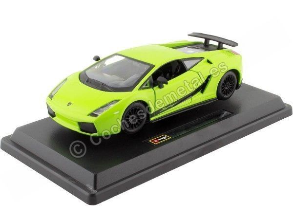 Cochesdemetal.es 2007 Lamborghini Gallardo Superleggera Verde 1:24 Bburago 22108