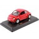 1998 Volkswagen New Beetle Rojo 1:18 Bburago 22029 Cochesdemetal.es