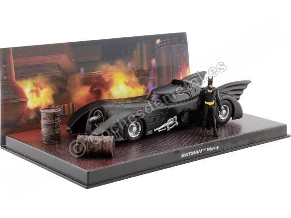 Cochesdemetal.es 1989 Batman Automobilia Batmobile "Batman Movie" Negro 1:43 Salvat BAT001