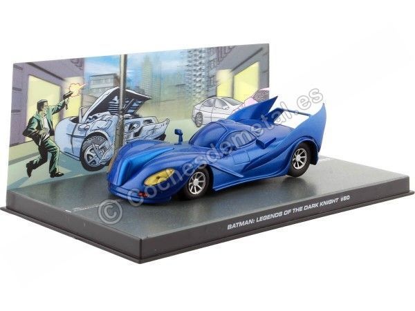 Cochesdemetal.es 1996 Batman Automobilia Batmobile "Legends Of The Dark Knight Nº80" Azul 1:43 Salvat BAT054