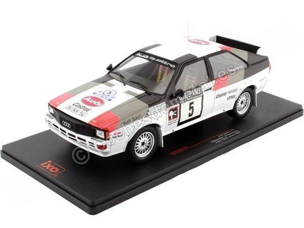 Cochesdemetal.es 1982 Audi Quattro Nº5 Blomqvist/Cederberg Rallye 1000 Lakes 1:18 IXO Models 18RMC094B