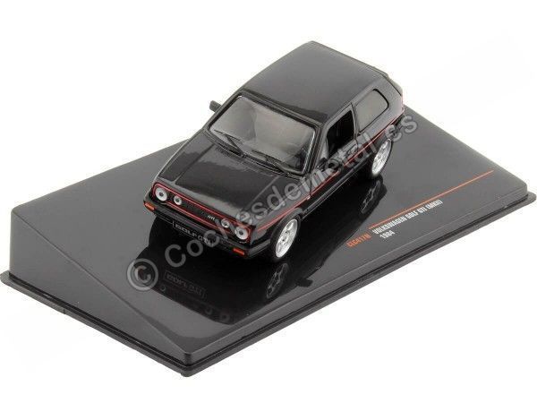 Cochesdemetal.es 1984 Volkswagen VW Golf II GTI Negro/Rojo 1:43 IXO Models CLC417N