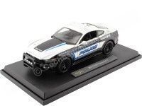 2015 Ford Mustang GT 5.0 Police Blanco-Negro 1:18 Maisto 36203 Cochesdemetal.es