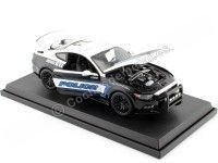 2015 Ford Mustang GT 5.0 Police Blanco-Negro 1:18 Maisto 36203