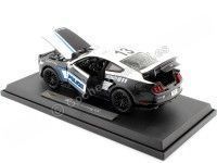 2015 Ford Mustang GT 5.0 Police Blanco-Negro 1:18 Maisto 36203