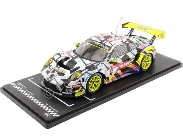 Cochesdemetal.es 2019 Porsche 911 GT3 R Nº8 Slooten/Luhr/Leener/Jans 24h Nürburgring 1:18 IXO Models LEGT18028