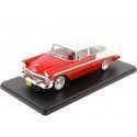 Cochesdemetal.es 1956 Chevrolet Bel Air 4 Puertas Sedan Rojo/Blanco 1:24 WhiteBox 124121