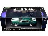 Cochesdemetal.es 1970 Chevrolet Chevelle SS 396 "John Wick" Verde 1:43 Greenlight 86541