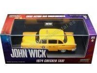 Cochesdemetal.es 1974 Checker Motors Marathon A11 "John Wick" Amarillo 1:43 Greenlight 86607