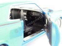 Cochesdemetal.es 1970 Mercury Cougar Eliminator Hardtop MCACN Azul/Negro 1:18 Auto World AMM1253