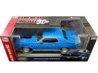 Cochesdemetal.es 1970 Mercury Cougar Eliminator Hardtop MCACN Azul/Negro 1:18 Auto World AMM1253
