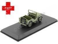 Cochesdemetal.es 1949 Jeep Willys CJ-2A "M.A.S.H. 4077th" Verde Sucio 1:43 Greenlight 86592