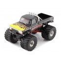 Cochesdemetal.es 1975 Ford F-250 Monster Truck "Earthquake Kings of Crunch" Negro con Llamas 1:43 Greenlight 88022