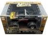 Cochesdemetal.es 1975 Ford F-250 Monster Truck "Earthquake Kings of Crunch" Negro con Llamas 1:43 Greenlight 88022