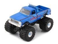 Cochesdemetal.es 1972 Chevrolet K-10 Monster Truck "Exterminator Kings of Crunch" Azul 1:43 Greenlight 88033