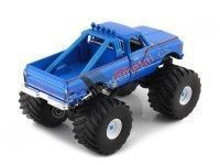 Cochesdemetal.es 1972 Chevrolet K-10 Monster Truck "Exterminator Kings of Crunch" Azul 1:43 Greenlight 88033