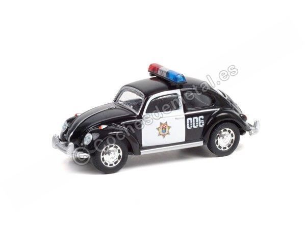 Cochesdemetal.es 1966 Volkswagen Beetle Veracruz Mexico Police "Club Vee-Dub Series 13" 1:64 Greenlight 36030E