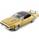 Cochesdemetal.es 1971 Plymouth Road Runner Hardtop GY8 Gold Leaf Metallic 1:18 Auto World AMM1258