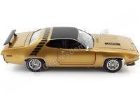 1971 Plymouth Road Runner Hardtop GY8 Gold Leaf Metallic 1:18 Auto World AMM1258