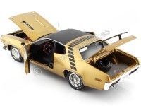 1971 Plymouth Road Runner Hardtop GY8 Gold Leaf Metallic 1:18 Auto World AMM1258