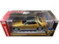 1971 Plymouth Road Runner Hardtop GY8 Gold Leaf Metallic 1:18 Auto World AMM1258