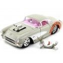 Cochesdemetal.es 1957 Chevrolet Corvette + Figura Bugs Bunny Looney Tunes 1:24 Jada Toys 32390 253255041