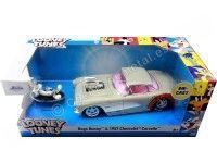 Cochesdemetal.es 1957 Chevrolet Corvette + Figura Bugs Bunny Looney Tunes 1:24 Jada Toys 32390 253255041