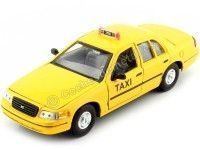 Cochesdemetal.es 1999 Ford Crown Victoria Taxi Nueva York Amarillo 1:24 Welly 22082