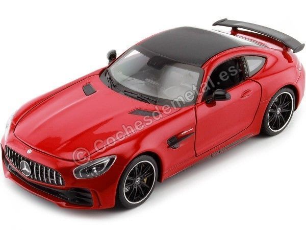 Cochesdemetal.es 2015 Mercedes-Benz AMG GT R Coupe (C190) Rojo Metalizado 1:24 Welly 24081