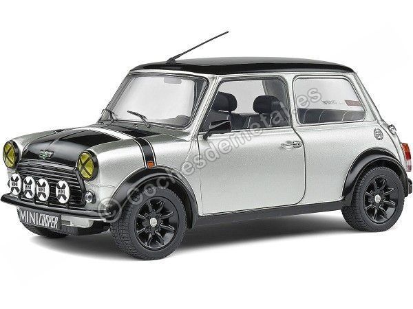 Cochesdemetal.es 1998 Mini Cooper Sport Platinium Silver "Street Fighter" 1:18 Solido S1800608