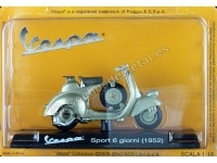 Cochesdemetal.es 1952 Vespa Sport 6 Giorni Verde 1:18 Editorial Salvat VES0016