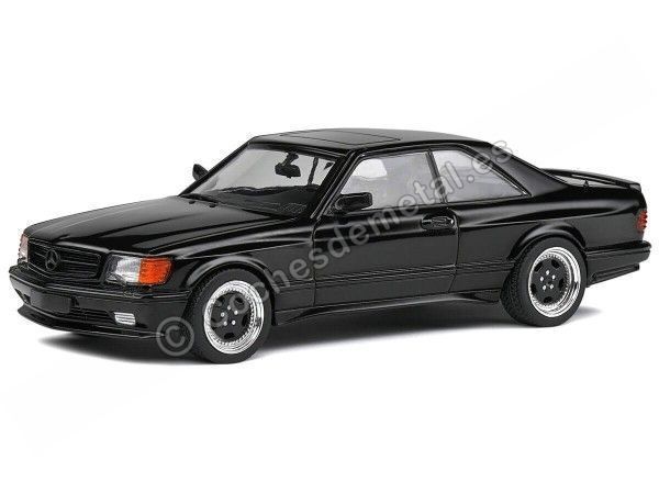 Cochesdemetal.es 2016 Mercedes-Benz 560 SEC AMG Widebody (C126) Negro 1:43 Solido S4310901