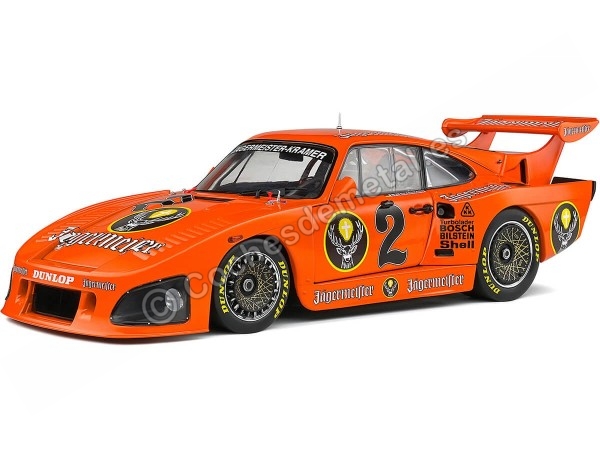 Cochesdemetal.es 1980 Porsche 935 K3 Jägermeister Nº2 Axel Plankenhorn DRM 1:18 Solido S1807202