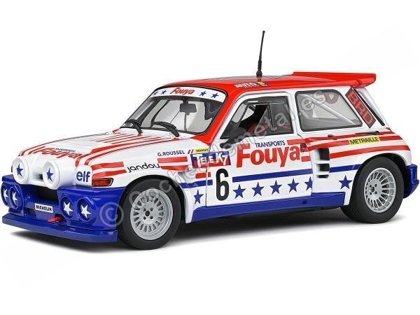 Cochesdemetal.es 1987 Renault 5 Maxi Turbo Nº6 G. Roussel RallyCross 1:18 Solido S1804706