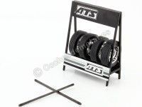 Expositor de Ruedas ATS Cup con Dos Ejes y Cuatro Ruedas 1:18 IXO Models SET012W