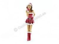 Set 4 figuras "Chicas de Navidad" 1:18 American Diorama 23848