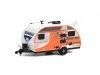 Cochesdemetal.es 2016 Caravana Winnebago Winnie Drop Naranja "Hitched Homes series 12" 1:64 Greenlight 34120D