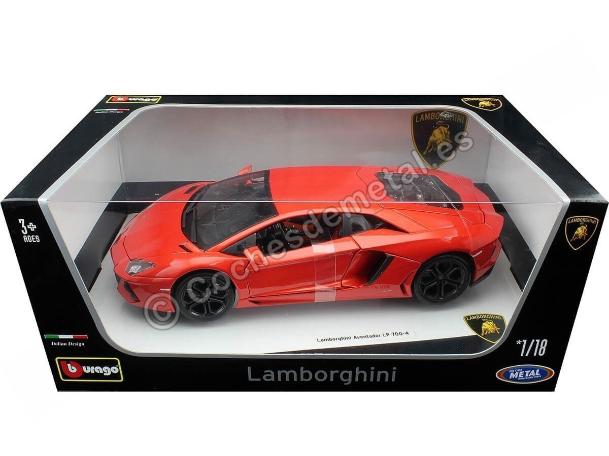 Bburago Lamborghini Aventador LP 700-4 orange 1:18 scale 11033